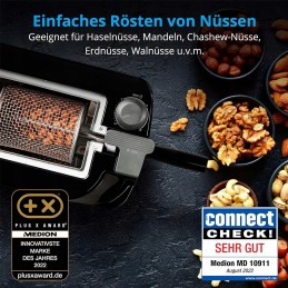 Prietaisas riešutams skrudinti žiniasklaidai