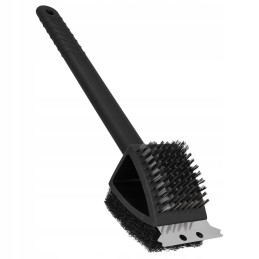 Vielinių grotelių valymo šepetys, grotelių grandiklis, valiklis 3-in-1, 36 cm