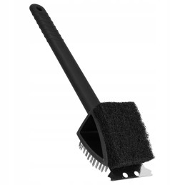 Vielinių grotelių valymo šepetys, grotelių grandiklis, valiklis 3-in-1, 36 cm