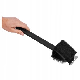 Vielinių grotelių valymo šepetys, grotelių grandiklis, valiklis 3-in-1, 36 cm