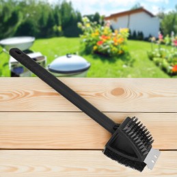 Vielinių grotelių valymo šepetys, grotelių grandiklis, valiklis 3-in-1, 36 cm