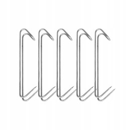 Įsukami kabliukai žuvies rūkymui Borniak 5 vnt. plieninis HW-02