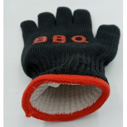 Karščiui atspari apsauginė pirštinė skirta griliui, židiniui, viryklei, stora ir tvirta