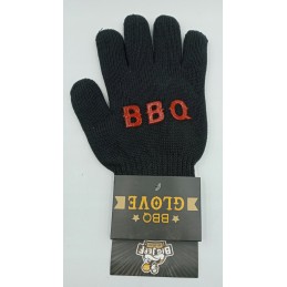 Karščiui atspari apsauginė pirštinė skirta griliui, židiniui, viryklei, stora ir tvirta
