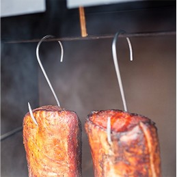 Brovin rinkinys 5x kabliukai tradiciniai mėsos rūkymo kabliukai 14cm rūkykla