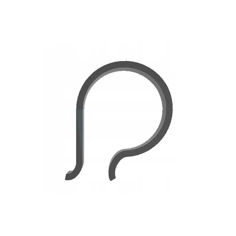 Klipas baseino folijos tentui, intex laikiklis, 40mm