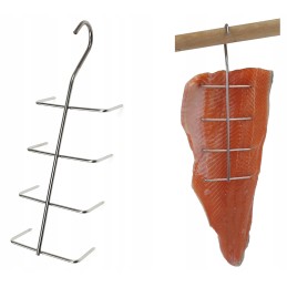 F-404 kabliukai, didelis kabliukas karpių žuvies dribsniams rūkyti