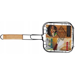 Tinklinis grotelių grotelių krepšys skirtas kepti žuvies mėsos daržoves ant grotelių.