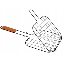 Grotelių tinklinis krepšelis skirtas žuvies mėsos daržovių kepimui ant grotelių.