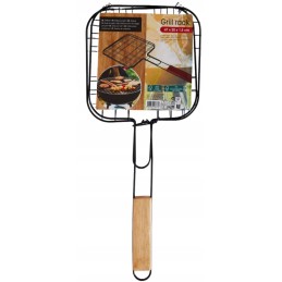 Grotelių tinklinis krepšelis skirtas žuvies mėsos daržovių kepimui ant grotelių.