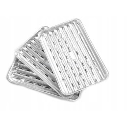 5x aliuminio grilio padėklai 34x22cm
