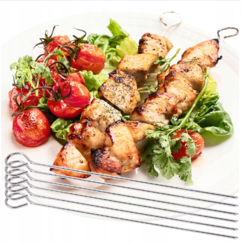 Plieniniai iešmai mėsos kepsninėms