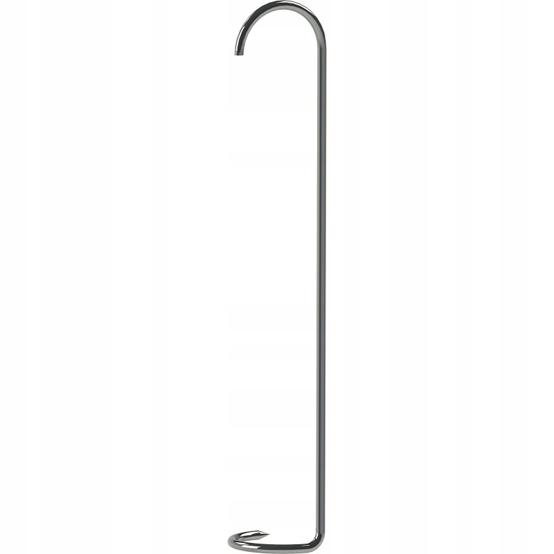 Vienvietis rūkymo kabliukas žuviai rudai rūkyti 3 mm 18 cm