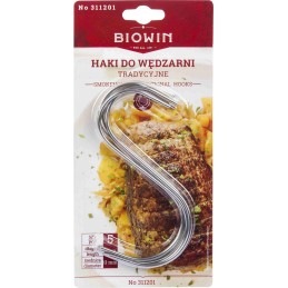 Tradiciniai kabliukai mėsos rūkymui - 5 vnt