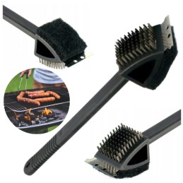 ✴️ilgas grilio grotelių valymo šepetys 3in1 šepetys + grandiklis + kempinė✴️