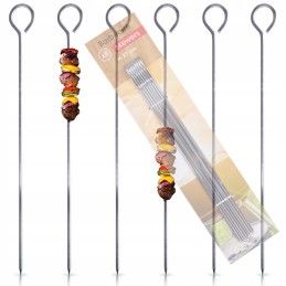 Metaliniai iešmeliai šašlykams, rinkinys 8, 27 cm