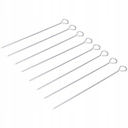 Metaliniai iešmeliai šašlykams, rinkinys 8, 27 cm