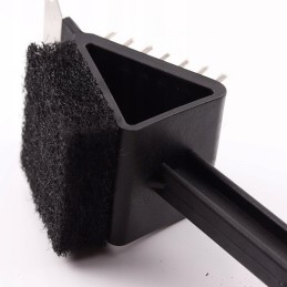 ✅ grotelių grandiklis, ilgas vielinis šepetys grotelių valymui, 3 viename + kempinė ✅