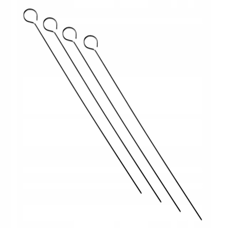 Grilio iešmeliai iešmams 30 cm - 4 metaliniai vnt