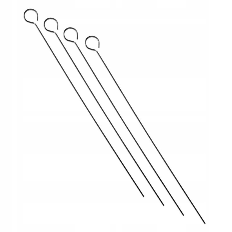 Grilio iešmeliai iešmams 30 cm - 4 metaliniai vnt
