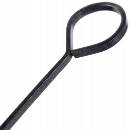 Metaliniai iešmeliai šašlykams, juodi, 8 vnt 31,5 cm