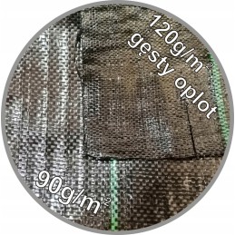 Žemės ūkio mulčiavimo audinys 0,80m x 10m PE 120g/m2 aukščiausios kokybės juodas - paruoštas