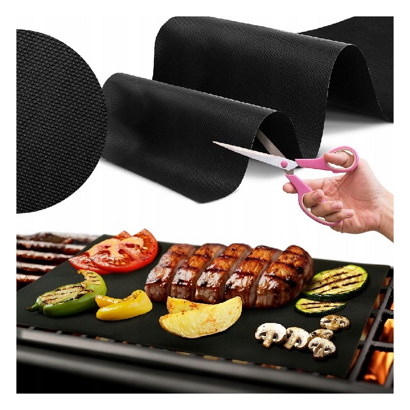 Tefloninis kepimo kilimėlis, daugkartinio naudojimo grilio padėklas orkaitei