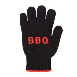 Juoda grilio virtuvinė pirštinė