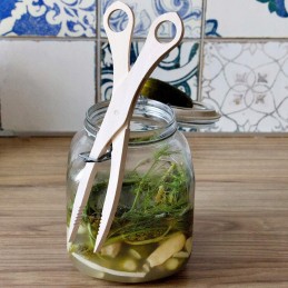 ✅Medinės žnyplės žirklės agurkų grotelių griebtuvas ✅