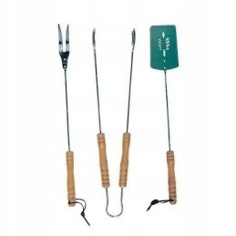 Grilio priedų rinkinys (žnyplės + mentelė + šakutė) mg103 grillmaster