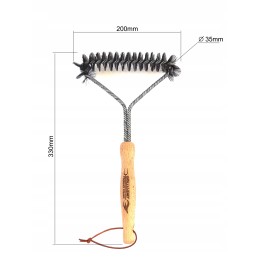 Vielinės grotelės šepetys 32 cm sonsil