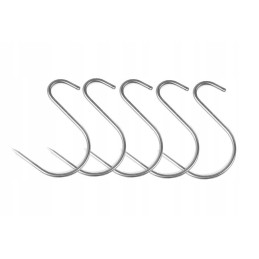 Asimetriniai 'S' kabliukai - 5 vnt. (hw-04)