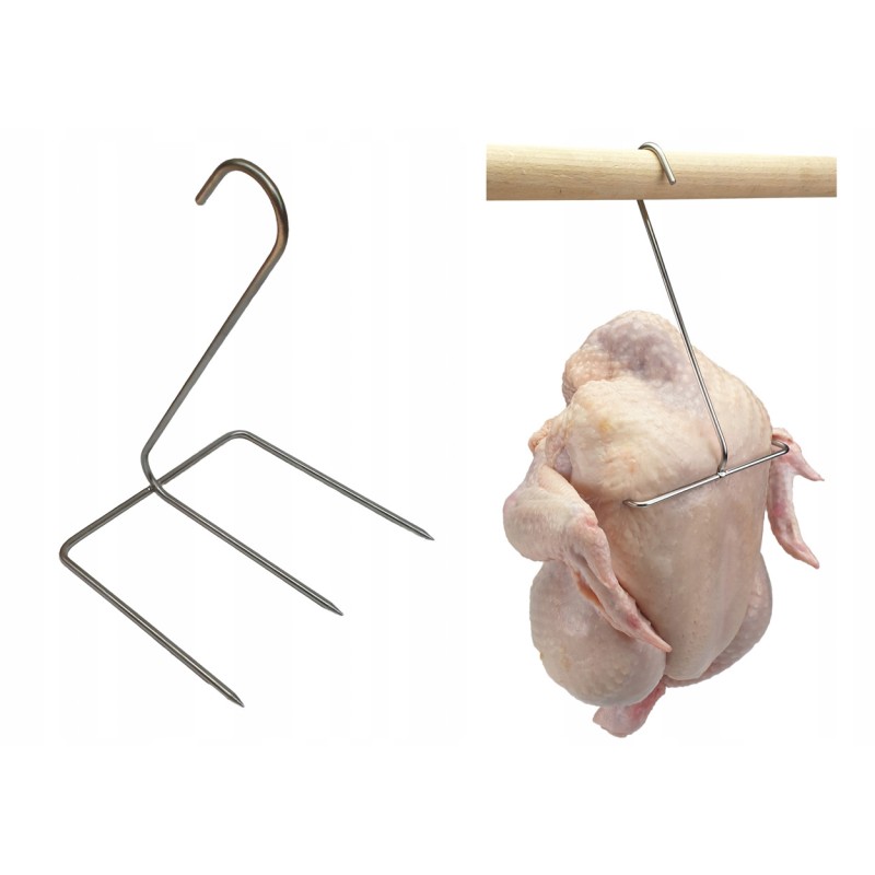 Kabliukas, vištienos rūkymo kabliukai, 3 vnt