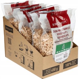 Medienos drožlės rūkymui ir kepimui, bukas, 450g, rudasis