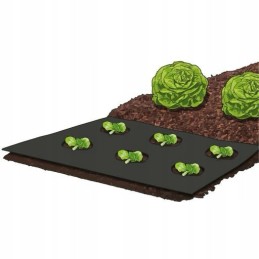 Žemės ūkio mulčiavimo audinys (nuo piktžolių) parko juodas 5x1,5m