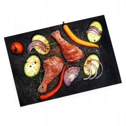 BBQ grilio kilimėliai 40 x 33 cm stačiakampiai, 3 vnt