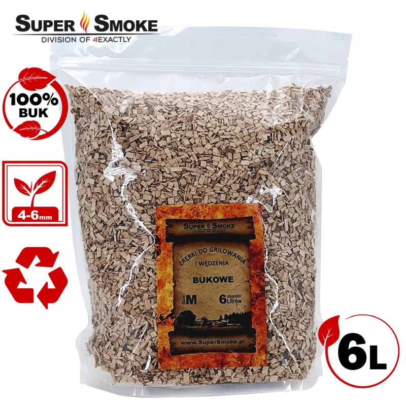 Super dūmų rūkymo traškučiai buko dydis: m 6 litrai, doypack