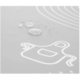 Didelis silikoninis staliukas su matavimo taurelėmis, virtuvinis kilimėlis, 64x45cm