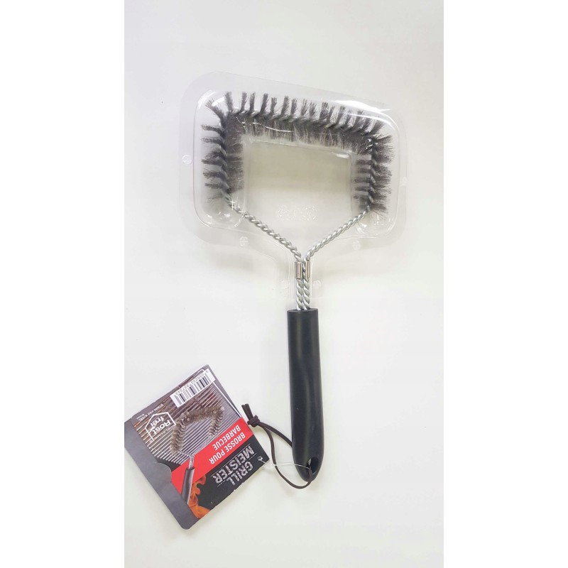 Grillmeister šepetys, grilio viela 3 pusės - modelis b