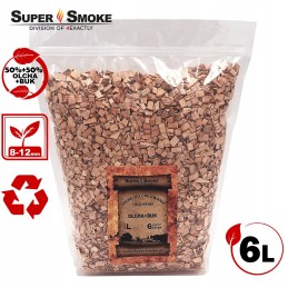 Super dūmų rūkymo traškučiai, alksnio + buko mišinys, dydis: l 6 litrai, doypac