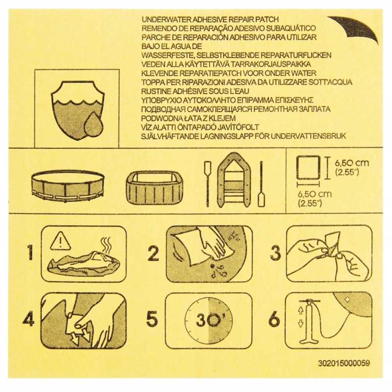 Bestway povandeninės taisymo lazdos 6 5 x 6 5 cm 10 vnt