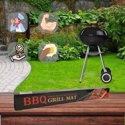 4x daugkartinio naudojimo tefloninis grilio kilimėlis kepimui didelės padėklo kepsninės