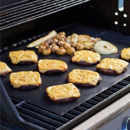 4x daugkartinio naudojimo tefloninis grilio kilimėlis kepimui didelės padėklo kepsninės