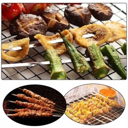 Nerūdijančio plieno mėsos kebabų iešmeliai, grilis, 10 vnt