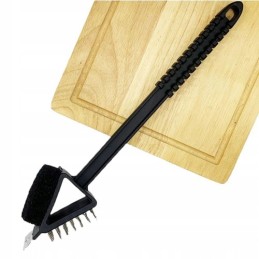 3in1 grilio šepetys, grandiklis ir kempinė