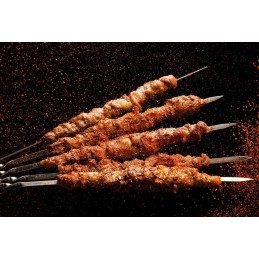 Nerūdijančio plieno mėsos kebabų iešmeliai, grilis, 10 vnt