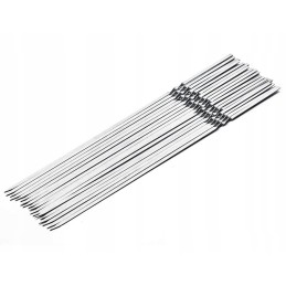 Nerūdijančio plieno mėsos kebabų iešmeliai, grilis, 10 vnt