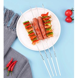 Nerūdijančio plieno mėsos kebabų iešmeliai, grilis, 10 vnt