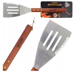 Grilio mentelė BBQ mentelė didelis šaukštas su dantukais 41cm didelis jeff