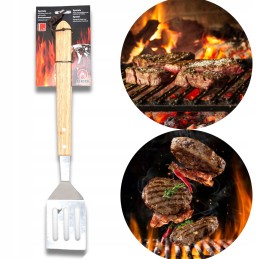 Grilio mentelė su ąžuolo rankena 41 cm BBQ